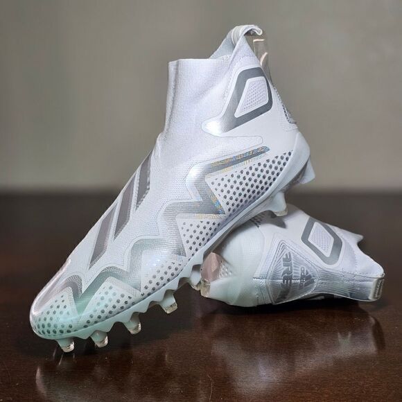 Adidas Freak Ultra 22 Primeknit Football Cleats White Silver Men\'s 9.5 GX5131